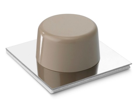 Tope Puerta Adhesivo Beige (2un)
