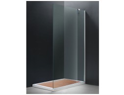 Lateral Fixe Dutxa Jaluit Cromat/Vidre Transparent