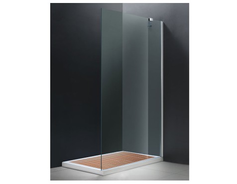 Lateral Fixe Dutxa Jaluit Cromat/Vidre Transparent