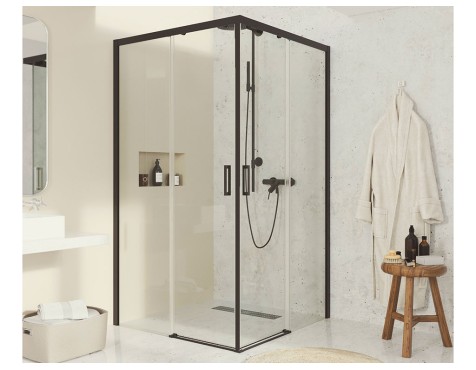 Fi Mampara Rectangular 2 Puertas+Fijo