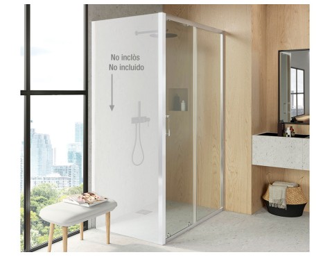 Fix+Porta Corredissa f2 Vidre Transparent Antical
