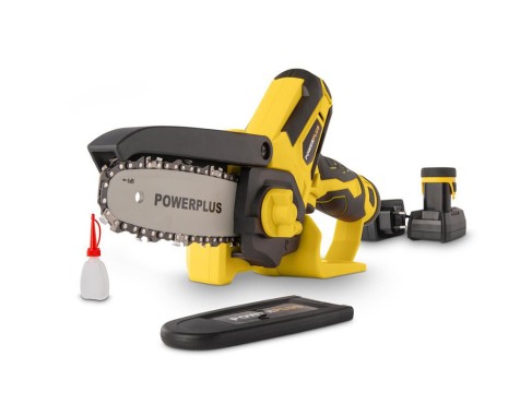 Mini Motosierra + 2 Baterías Powerplus powxg1045