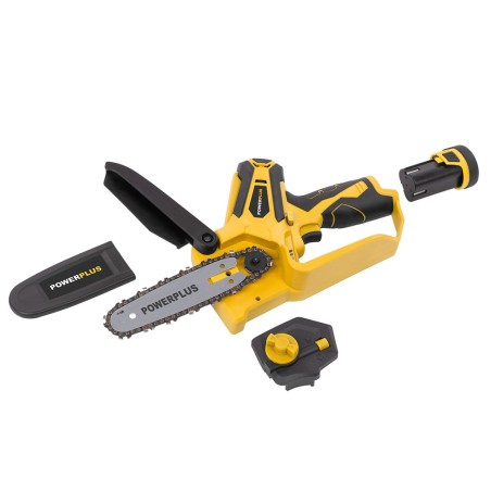 Mini Motoserra + 2 Baterías Powerplus powxg1045