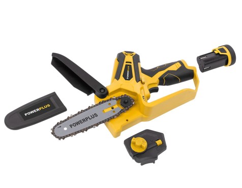 Mini Motosierra + 2 Baterías Powerplus powxg1045