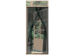 Mosquitera Para Puerta Negra