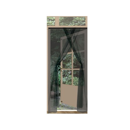 Mosquitera Para Puerta Negra