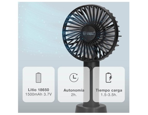 Mini Ventilador Usb Balu Negro