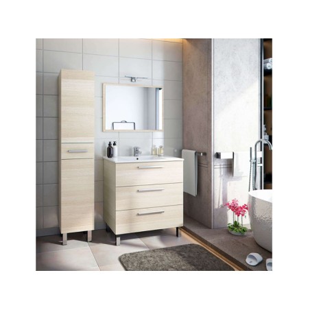 Columna De Baño Athena 2 Puertas+Cajón Roble