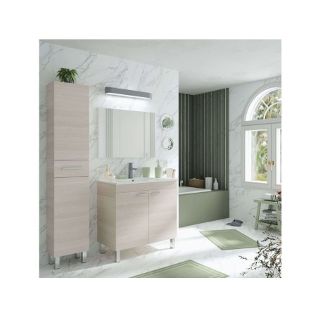 Columna De Baño Athena 2 Puertas+Cajón Roble
