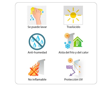 Estor Screen Enrollable Roll-Up Blanco