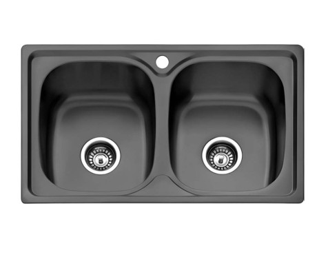 Aigüera Dublín 2 Cubetes Acer Inoxidable Negre