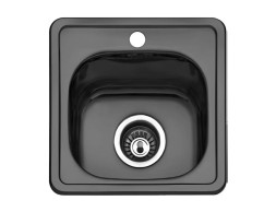 Aigüera Zurich 1 Cubeta Acer Inoxidable Negre
