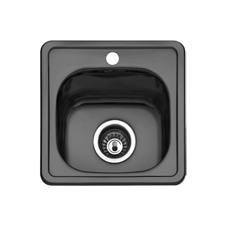 Aigüera Zurich 1 Cubeta Acer Inoxidable Negre