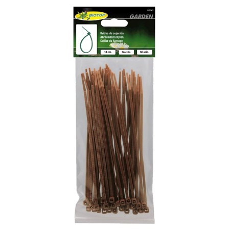 Brida Nylon Marrón (50un) 140mm