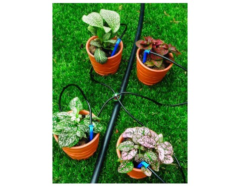 Kit Goteo 4 Salidas Con Microtubos + Piqueta