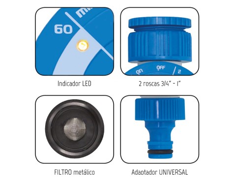 Programador De Riego Aqua Control c4200 Clicker