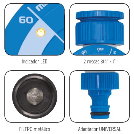 Programador De Riego Aqua Control c4200 Clicker