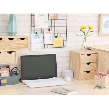 Cajonera 3X1 Minibloc Pino Macizo Natural