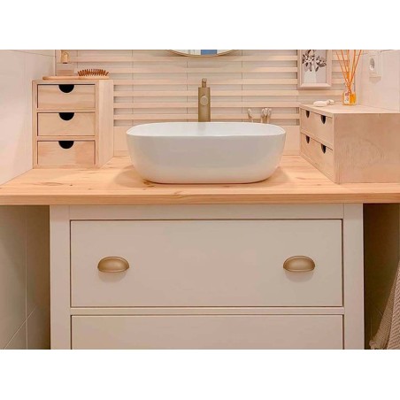 Cajonera 3X1 Minibloc Pino Macizo Natural