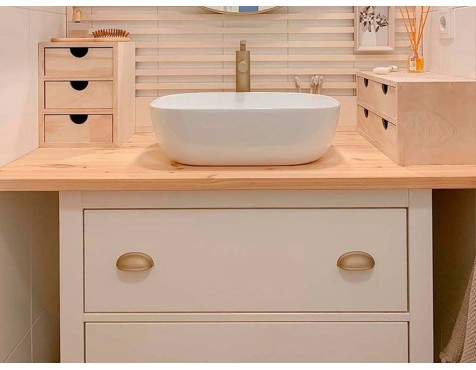 Cajonera 3X1 Minibloc Pino Macizo Natural