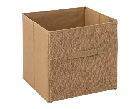 Caja De Tela Yute Beige