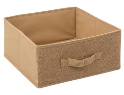 Caja De Tela Yute Beige
