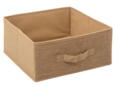 Caja De Tela Yute Beige