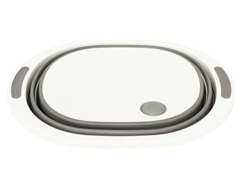 Cistella Plegable Amb Tap Blanc I Gris 8 Lt