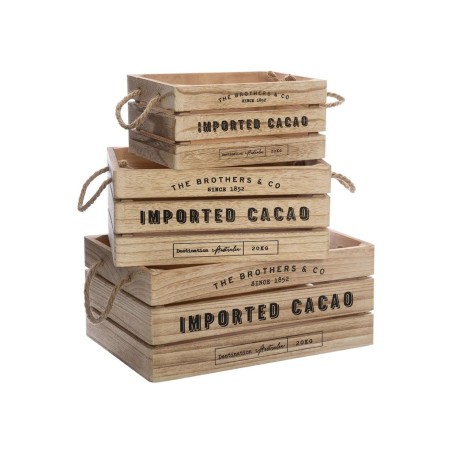 Caja De Madera Denys Natural L