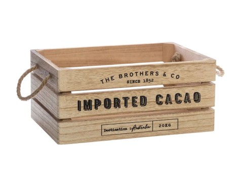 Caja De Madera Denys Natural M