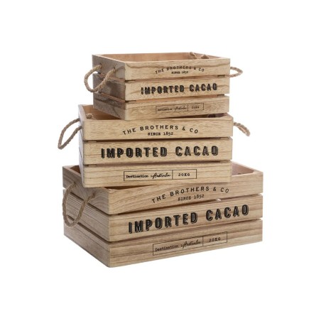 Caja De Madera Denys Natural M