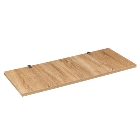 Mesa Extensible Aliaj Mdf Roble Claro Metal Negro