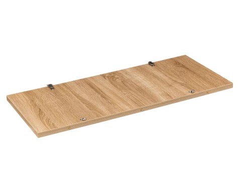 Mesa Extensible Aliaj Mdf Roble Claro Metal Negro