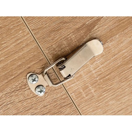 Mesa Extensible Aliaj Mdf Roble Claro Metal Negro