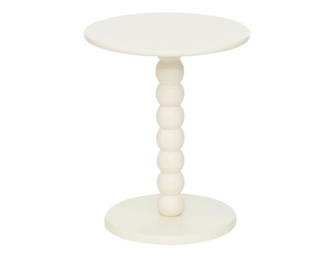 Mesa Auxiliar Chamlo Madera De Pino Blanco