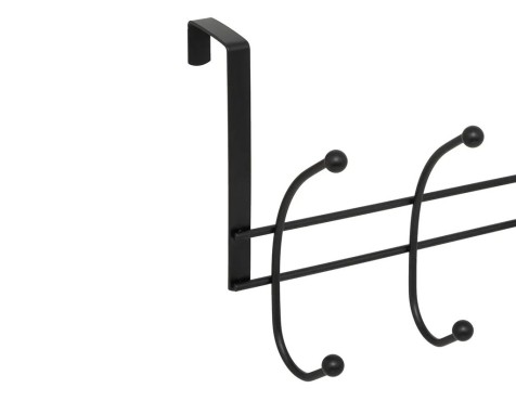 Perchero Para Puerta Negro