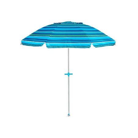 Para-Sol De Platja Blau A Ratlles