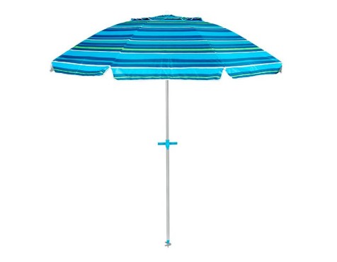 Para-Sol De Platja Blau A Ratlles