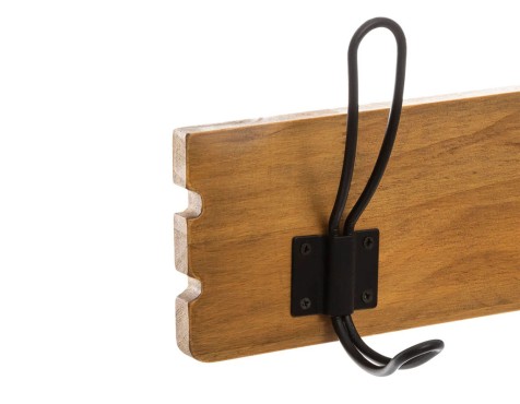 Perchero De Pared Raoul Madera Oscura