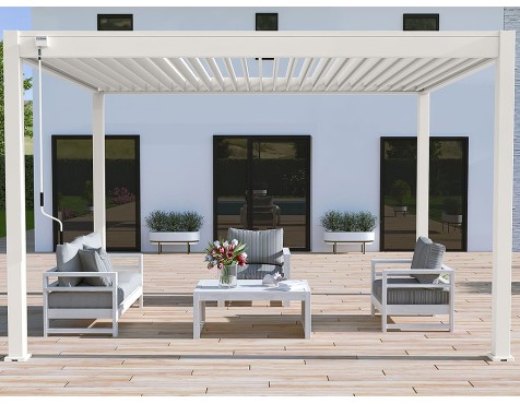 Pérgola Bioclimática 3X4 Blanca