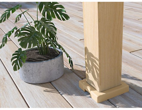 Pérgola Bioclimática 3X4 Madera/Blanca