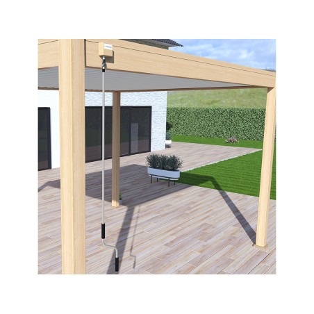 Pérgola Bioclimática 3X4 Madera/Blanca