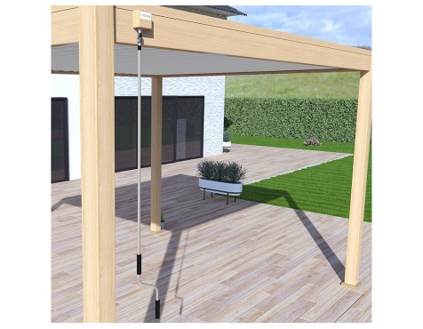 Pérgola Bioclimática 3X4 Madera/Blanca
