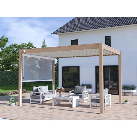 Pèrgola Bioclimàtica 3X4 Beix/Blanc