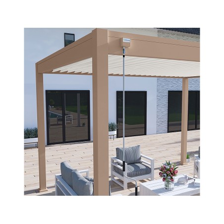 Pèrgola Bioclimàtica 3X4 Beix/Blanc