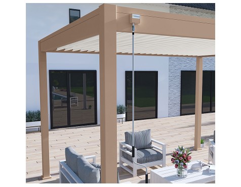 Pèrgola Bioclimàtica 3X4 Beix/Blanc