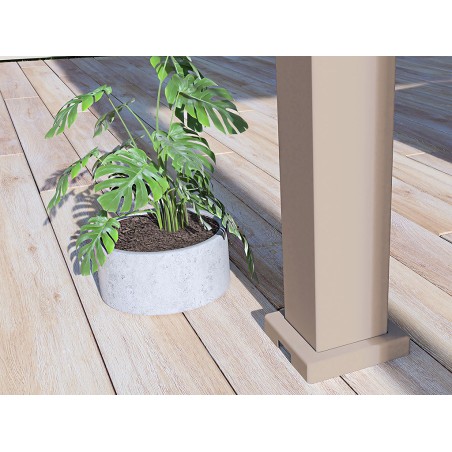 Pèrgola Bioclimàtica 3X4 Beix/Blanc