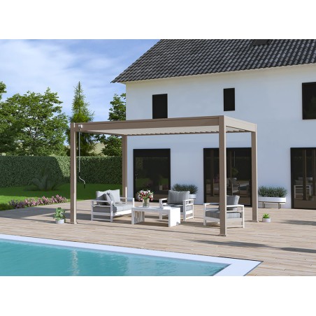 Pèrgola Bioclimàtica 3X4 Talp/Blanc