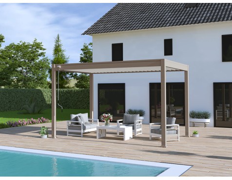 Pèrgola Bioclimàtica 3X4 Talp/Blanc