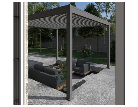 Pérgola Bioclimática 4X4 Antracita